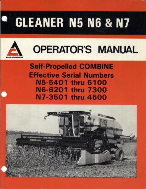 Gleaner combine serial number lookup by name